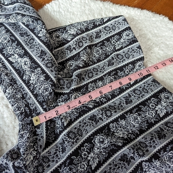 Club MONACO floral print black and white trouser pants xs - Picture 8 of 13